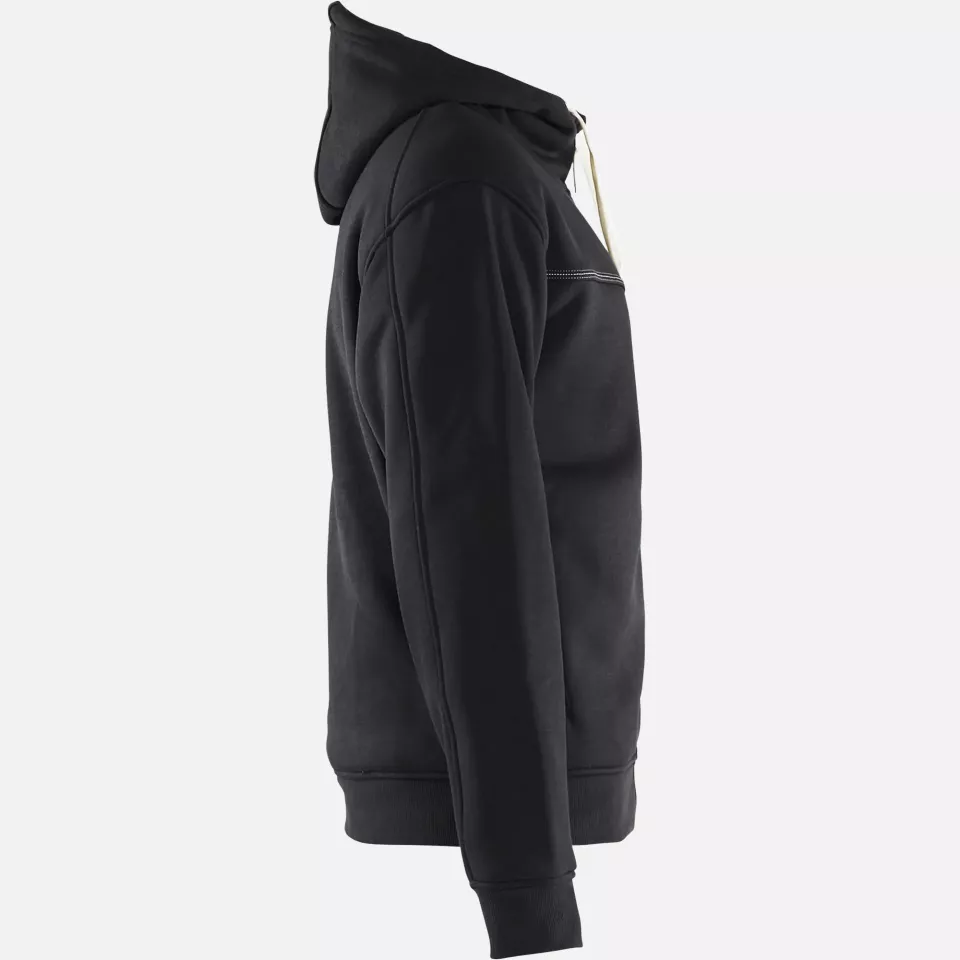 Blaklader 493325149900, Pile Lined Hooded Sweatshirt, Black, image 2, gallery thumbnail