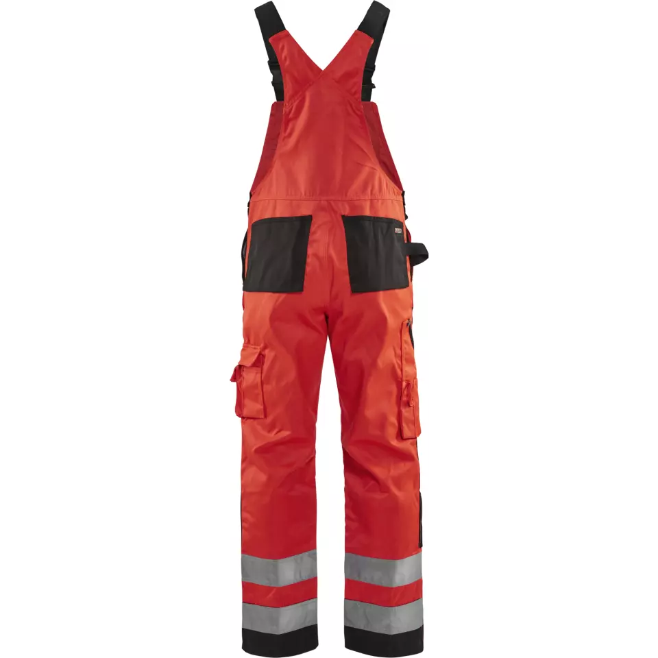 Blåkläder 266018115599, High Vis Latzhose, Rot/Schwarz, image 4, gallery thumbnail