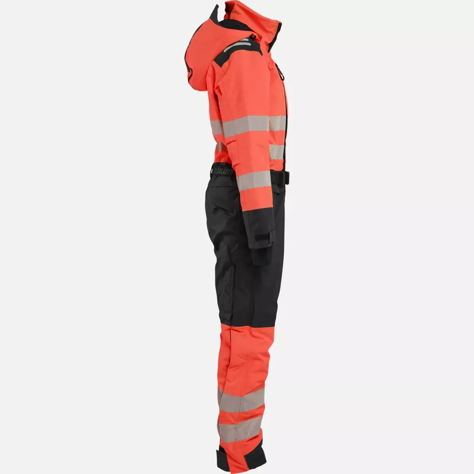 Blaklader 672619775599, Ladies High Vis Winter Coverall, High Vis Red/Black, image 2, gallery thumbnail