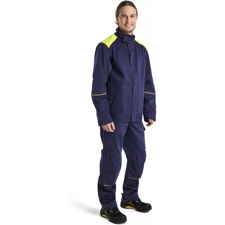 Blåkläder 170115018933, Welding Work Trousers, Navy Blue/ Yellow, image 5, gallery thumbnail