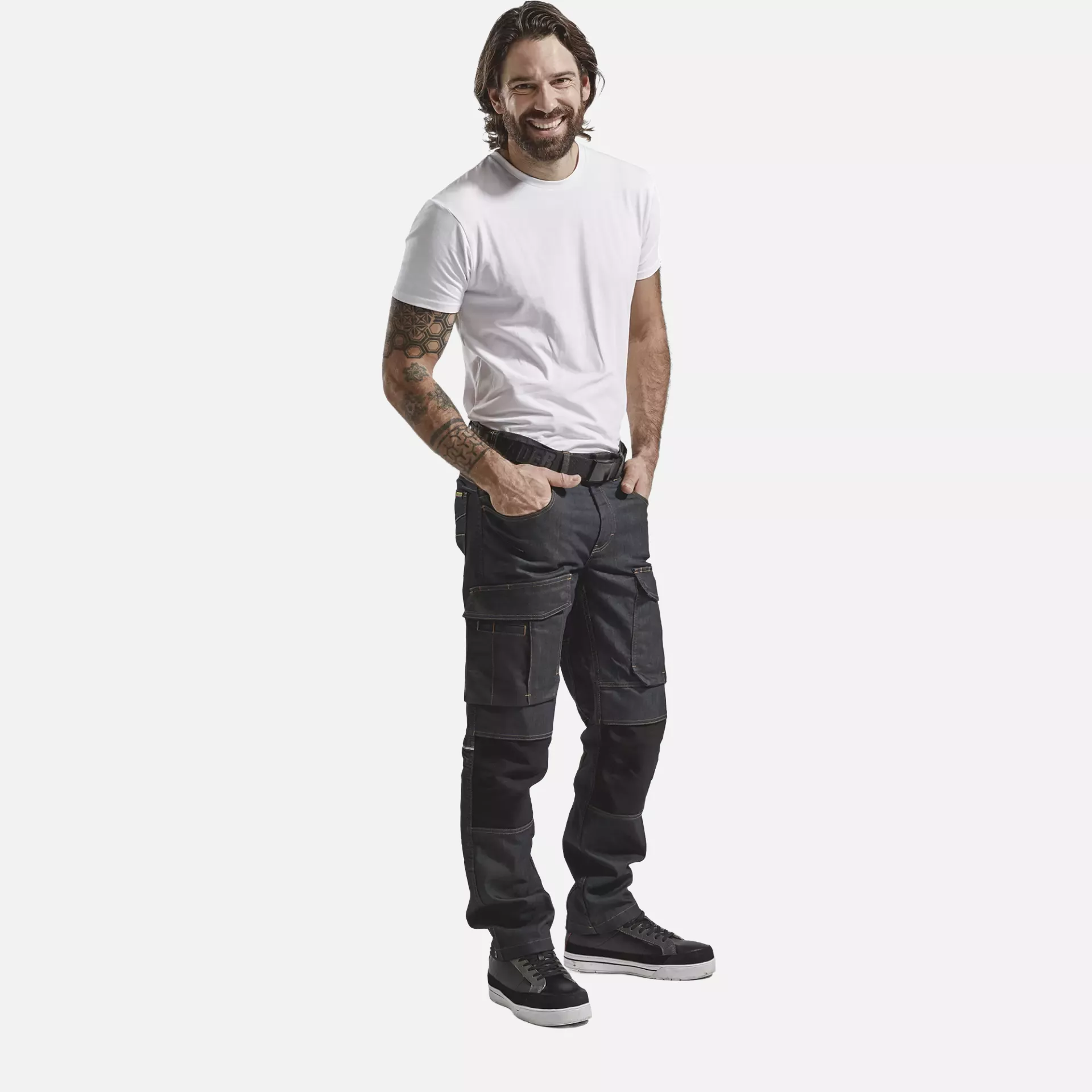 Blaklader 149711418999, Denim Stretch Work Trousers, Navy/Black, image 4