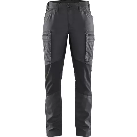 Blaklader Women's Stretch Work Trousers, Dark Grey/Black