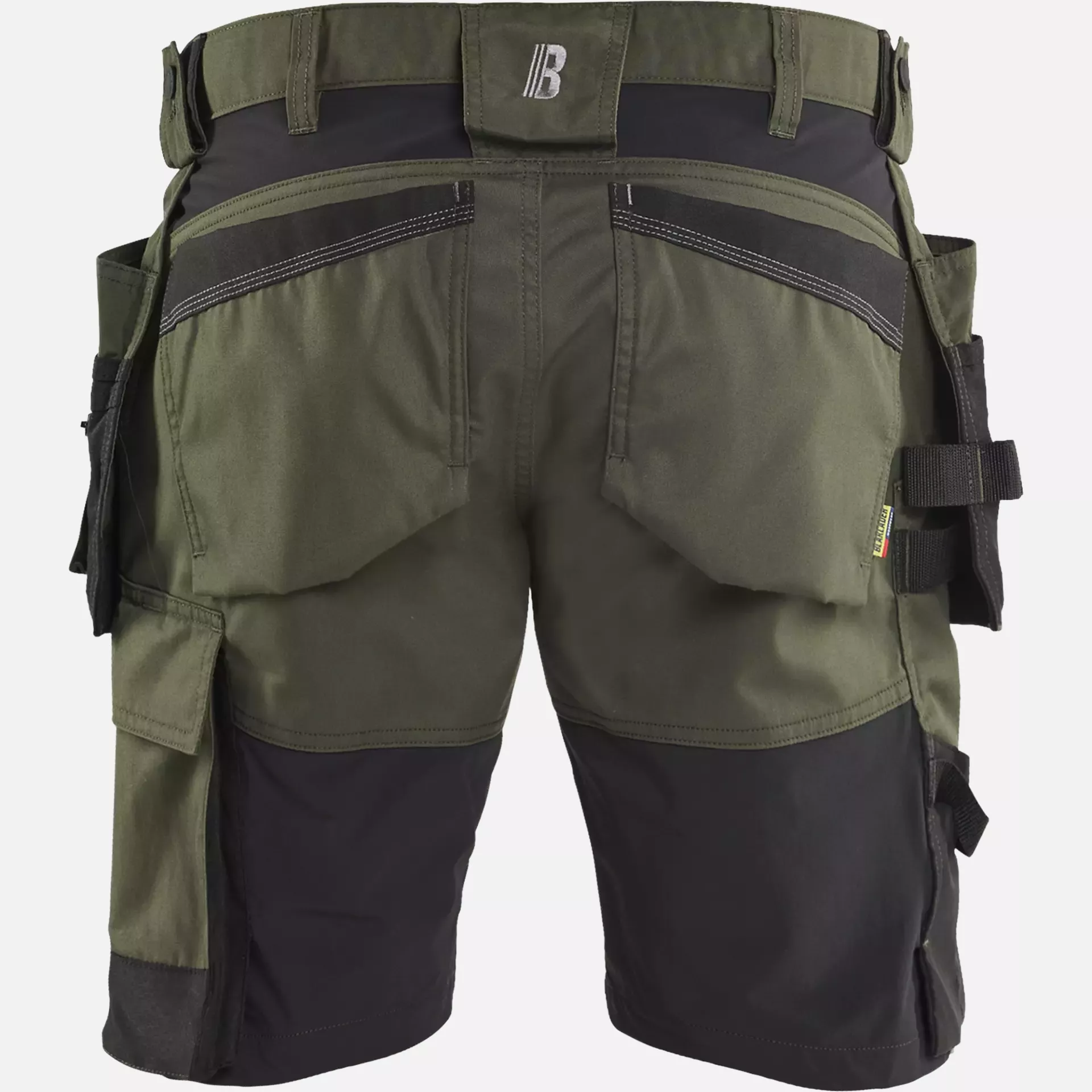 Blaklader 175218324298, Stretch Craftsman Shorts, Forest Green/Black, image 4