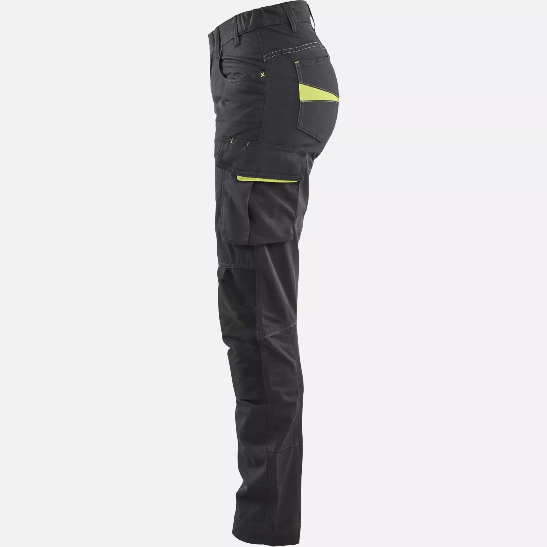 Blaklader 719513309933, Damen Stretch Arbeitshose, Schwarz/Gelb, image 3