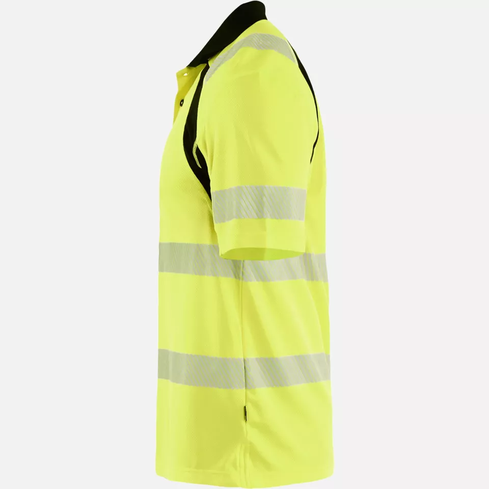 Blaklader 359510133399, High Vis UV Protection Polo Shirt, Yellow/Black, image 3, gallery thumbnail
