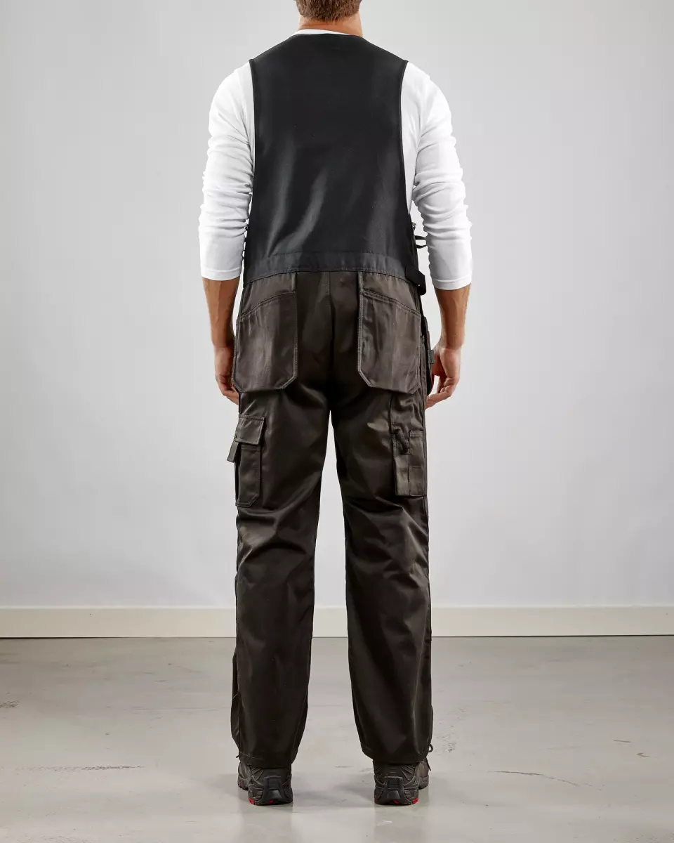 Blåkläder 265018609900, Sleeveless Bib Overall, Black, image 5, gallery thumbnail