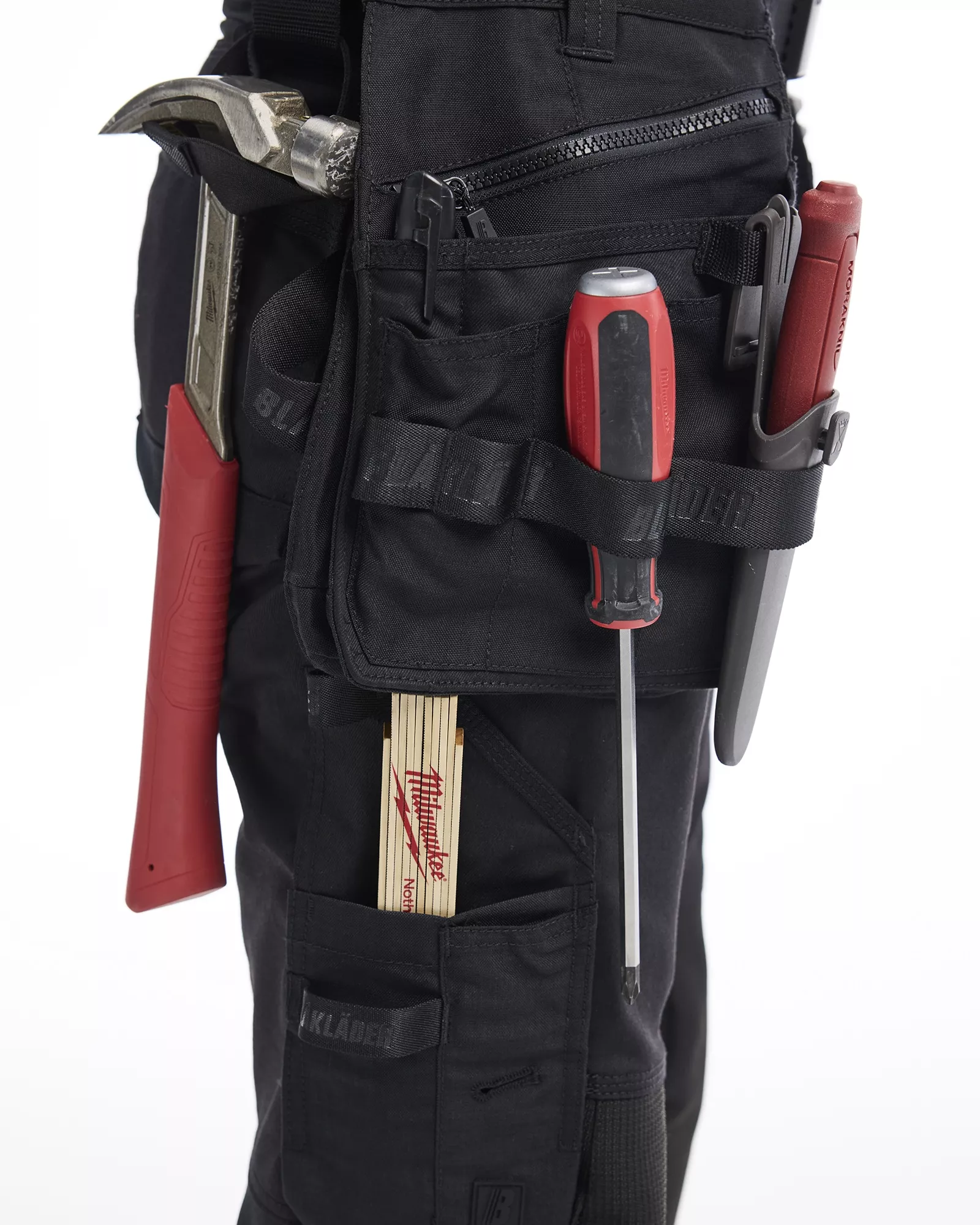 Blaklader 717011499999, STRIKER Ladies Stretch Craftsman Work Trousers, Black/Black, image 5