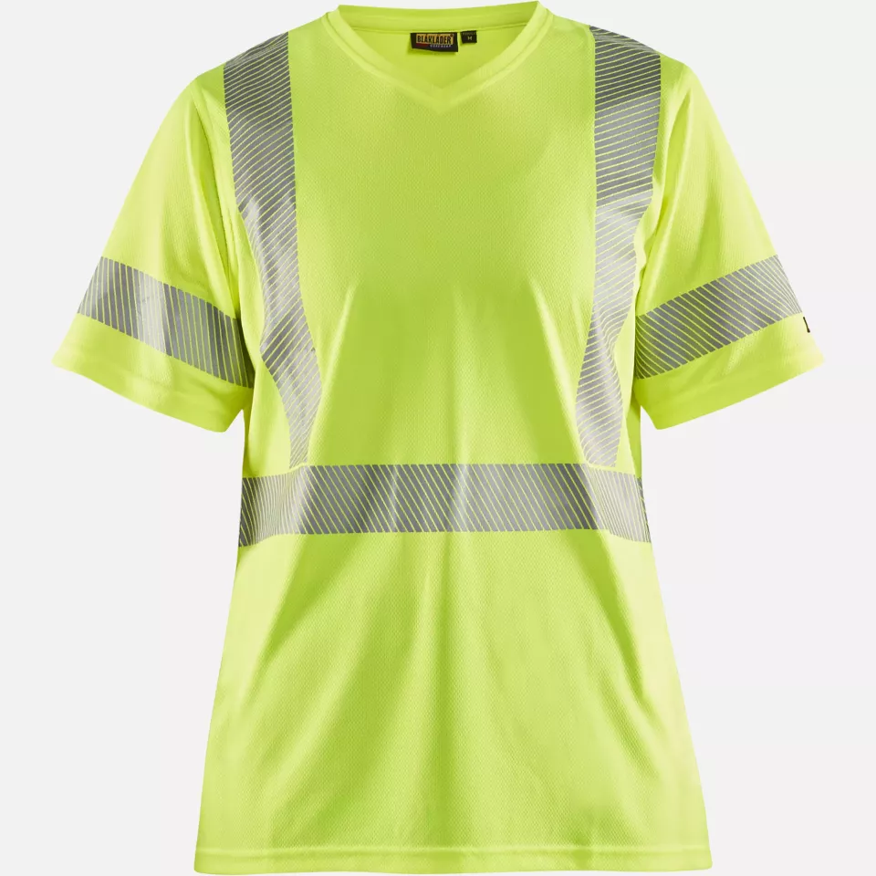 Blaklader 333610133300, High Vis Women's UV Protection T-Shirt, Yellow, image 1, gallery thumbnail
