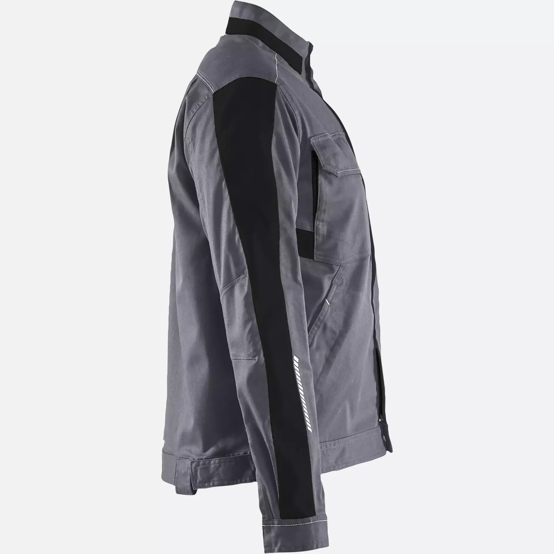 Blaklader 444318329699, Ladies Stretch Industry Jacket, Medium Grey/Black, image 2