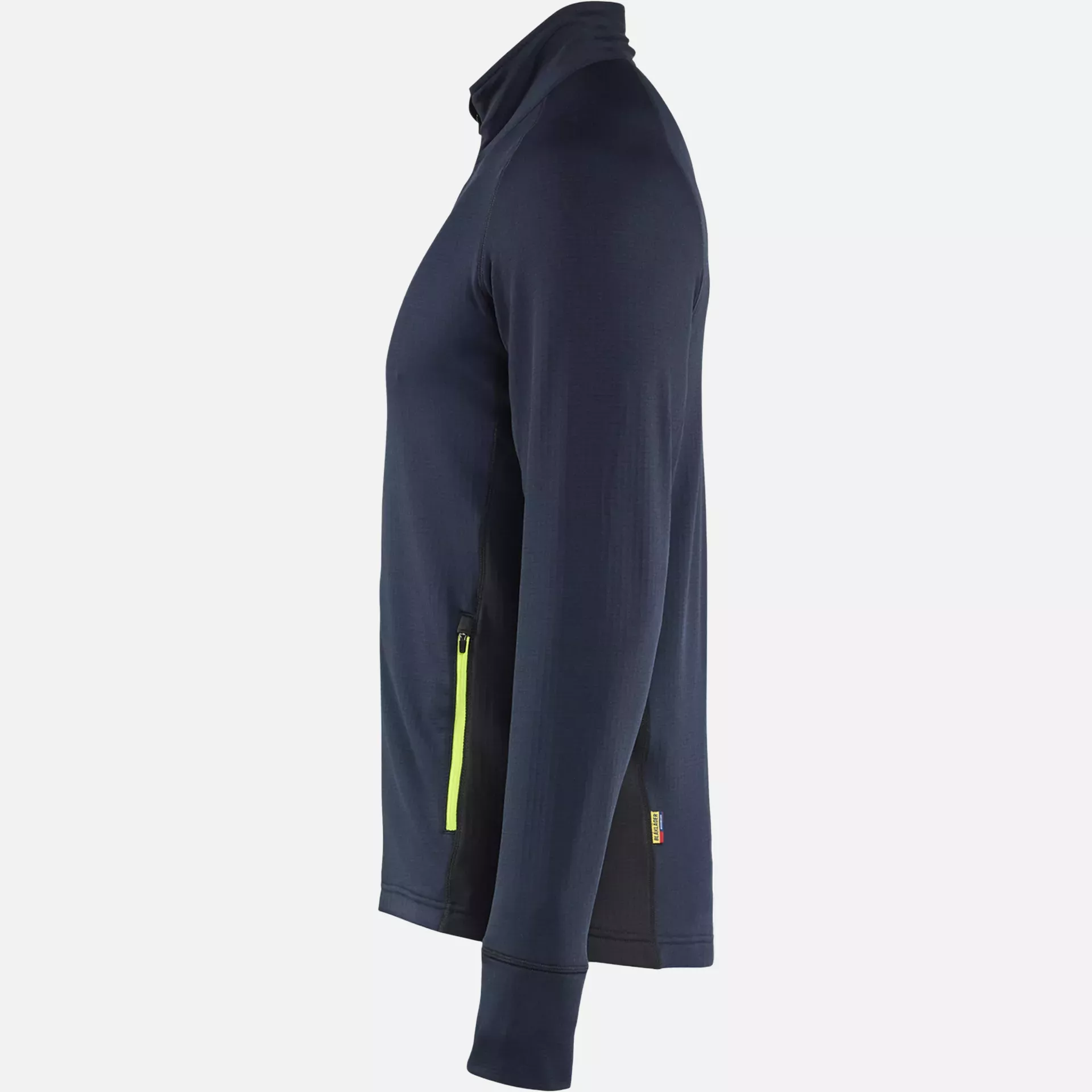 Blaklader 473525398633, STRIKER Fleece Jacket, Dark Navy/High Vis Yellow, image 3