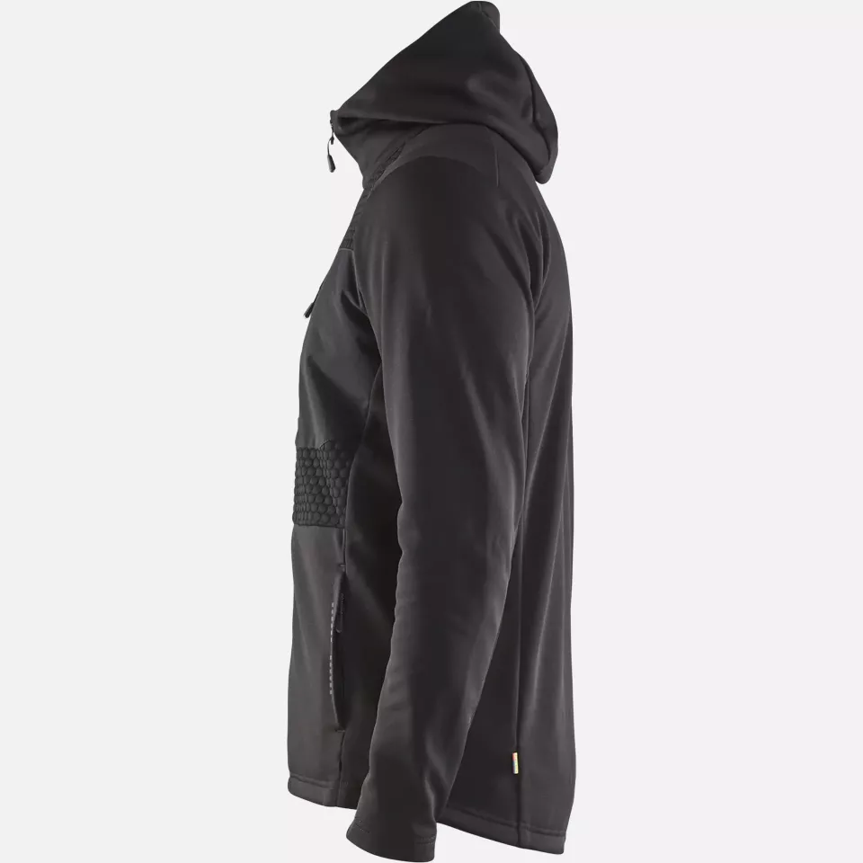 Blaklader 354025269900, Hooded Sweatshirt with Zipper, Black, image 3, gallery thumbnail