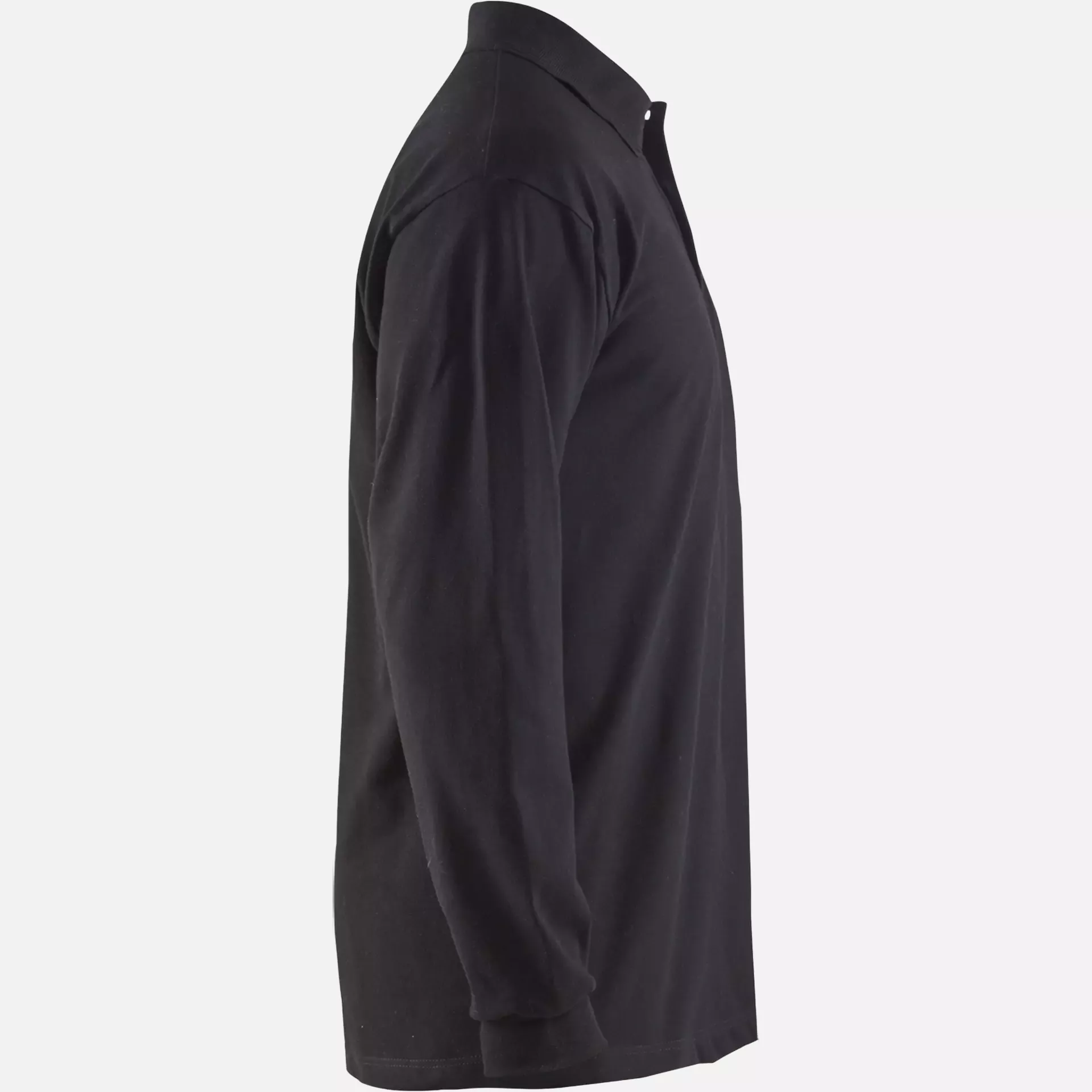 Blaklader 337417419900, Flame Retardant Long Sleeve Polo, Black, image 2