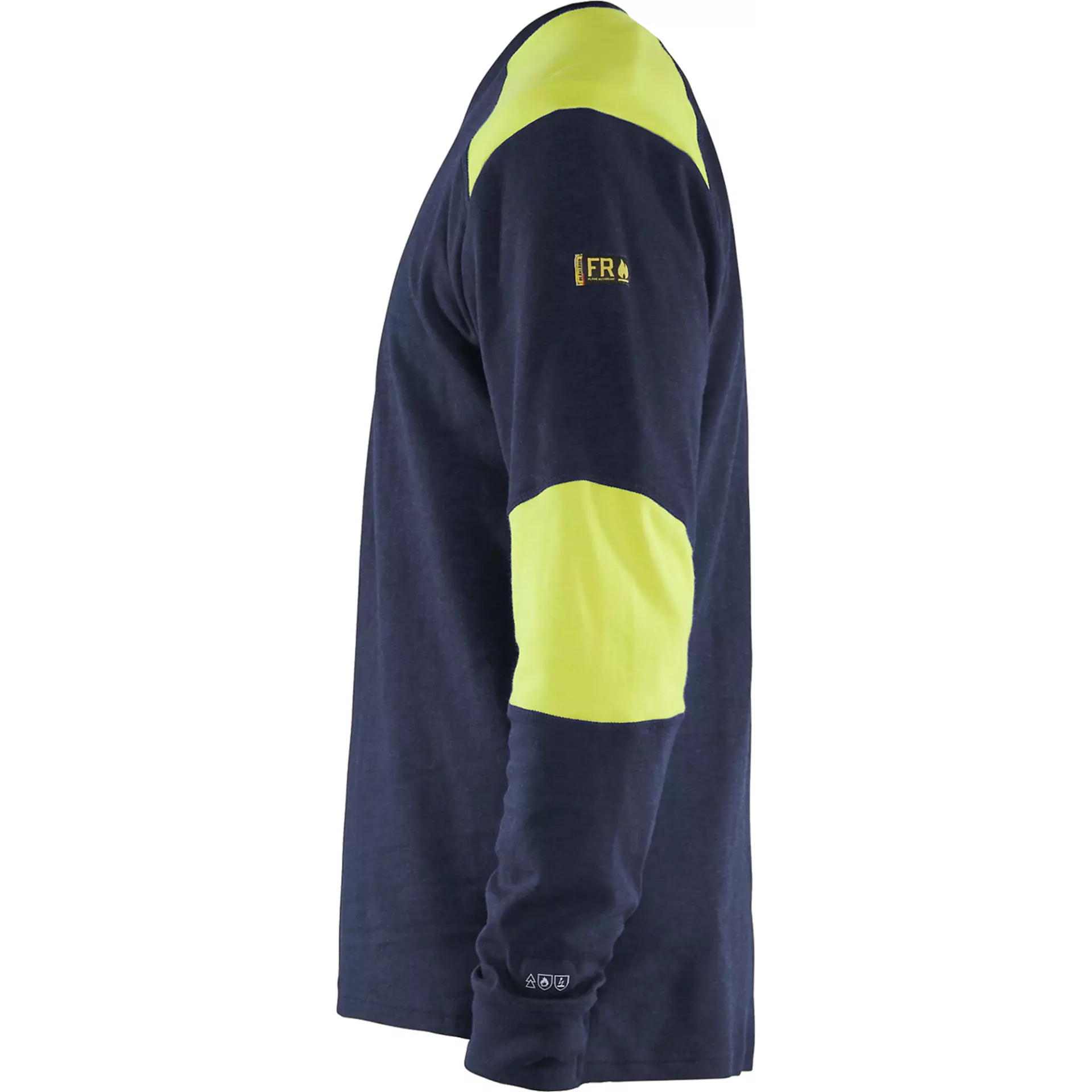 Blaklader 345717618933, Flammschutz Langarm Shirt, Marineblau/ Gelb, image 3