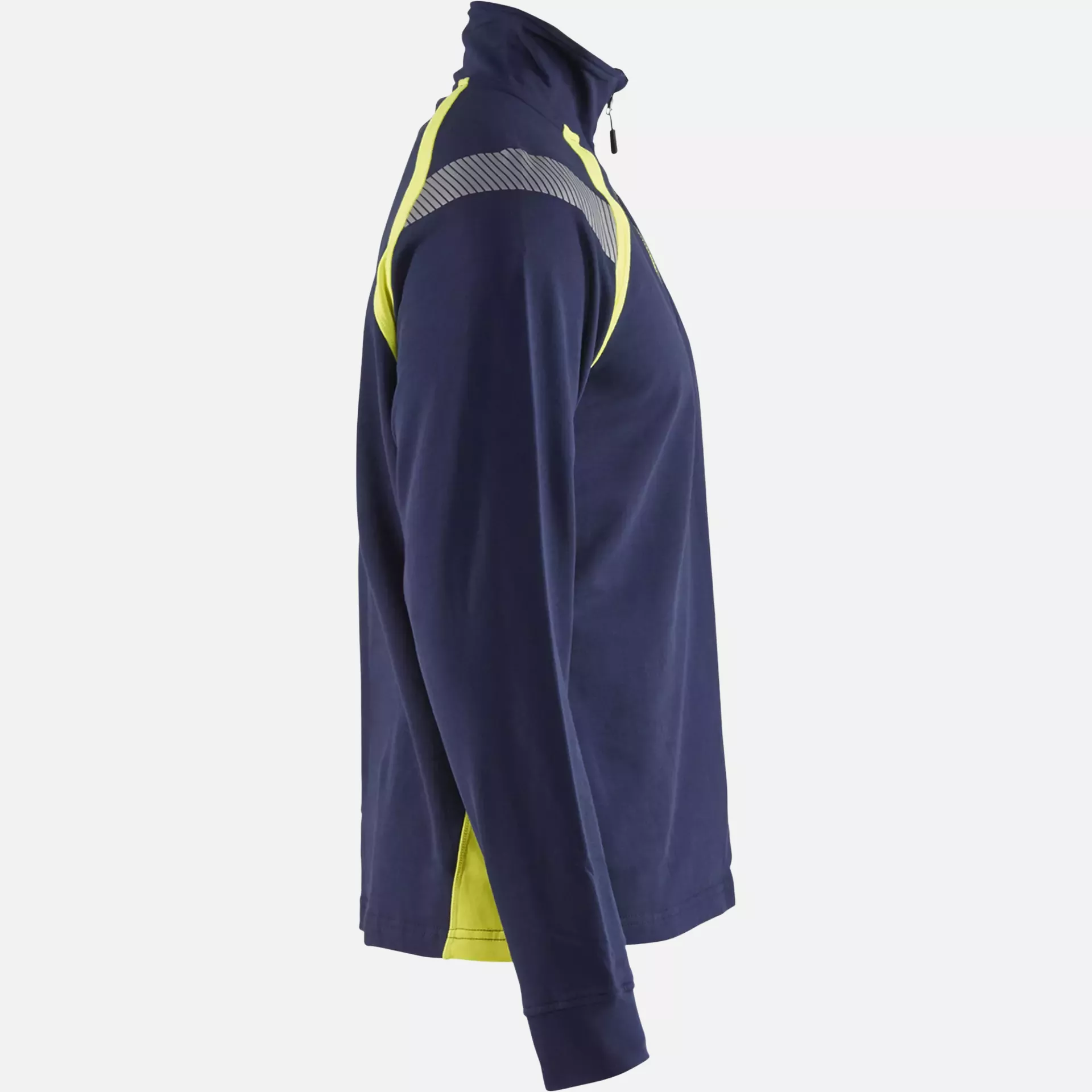 Blaklader 343211588933, Half-Zip Sweatshirt, Navy Blue/ Yellow, image 2