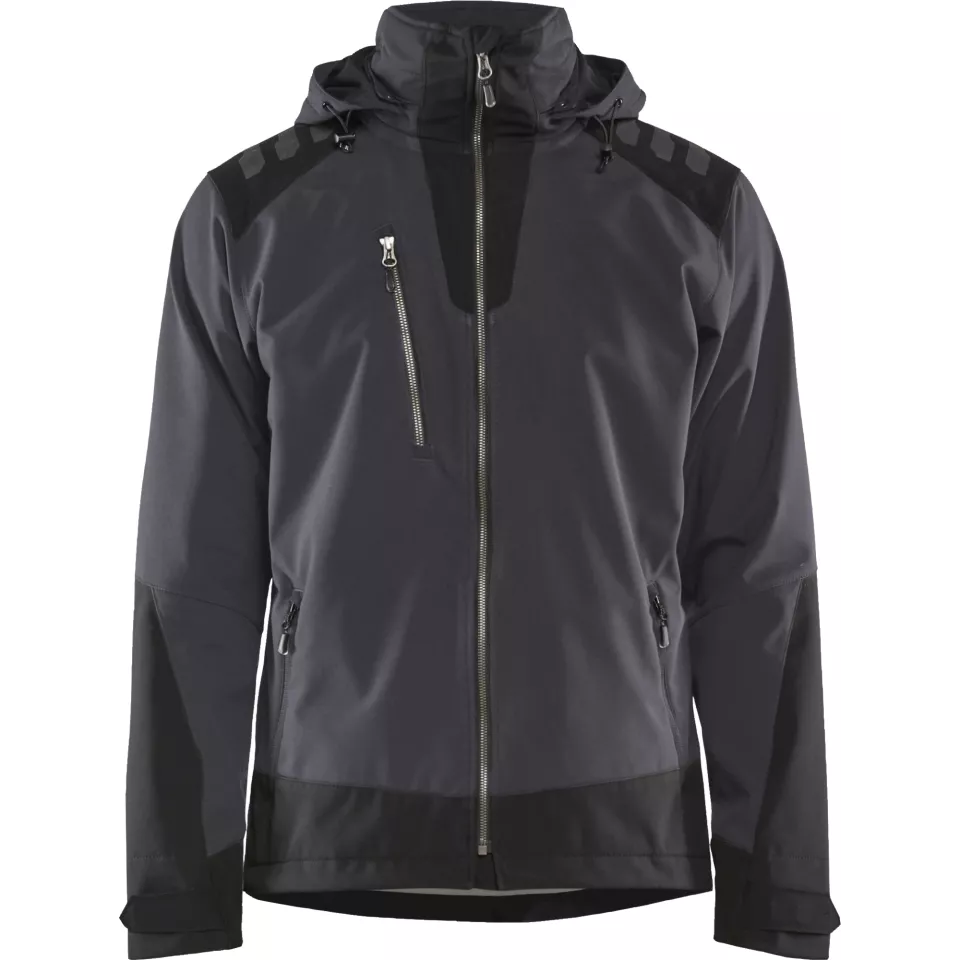 Blaklader 475025139899, Softshell Winter Jacket Lightly Lined, Dark Grey/Black