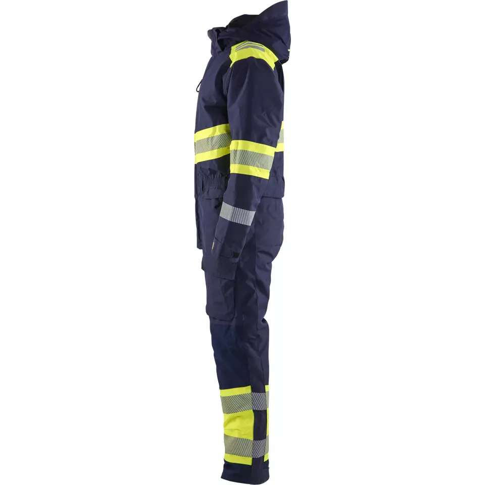 Blaklader 672019778933, High Vis Winter Coverall, Navy/Yellow, image 3, gallery thumbnail