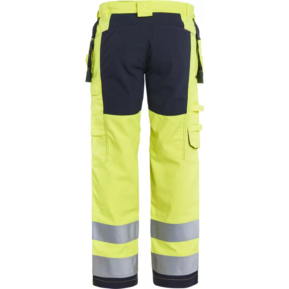 Blåkläder 158715123389, Multinorm Stretch Work Pants, Yellow/Navy Blue, image 4, gallery thumbnail