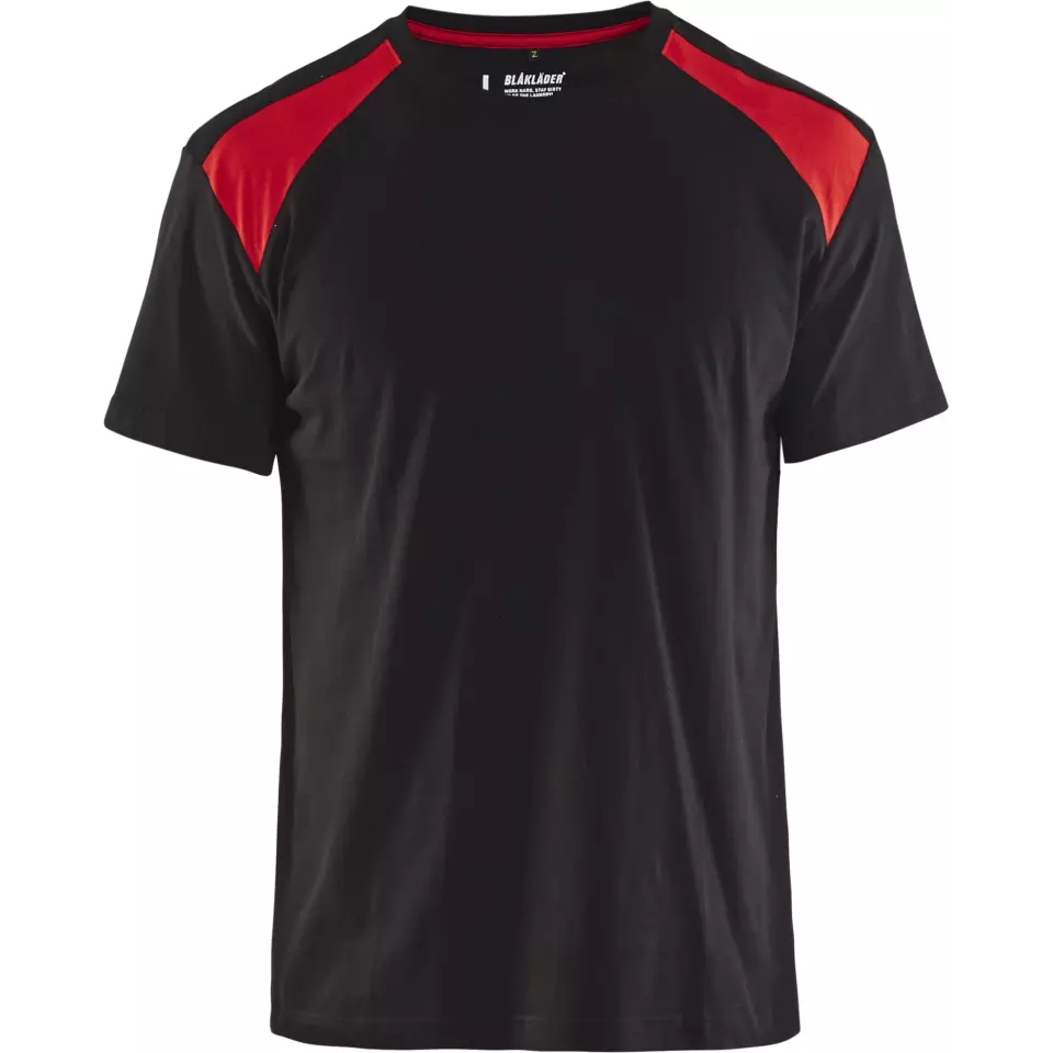 Blåkläder 337910429956, T-Shirt, Black/Red, image 1, gallery thumbnail