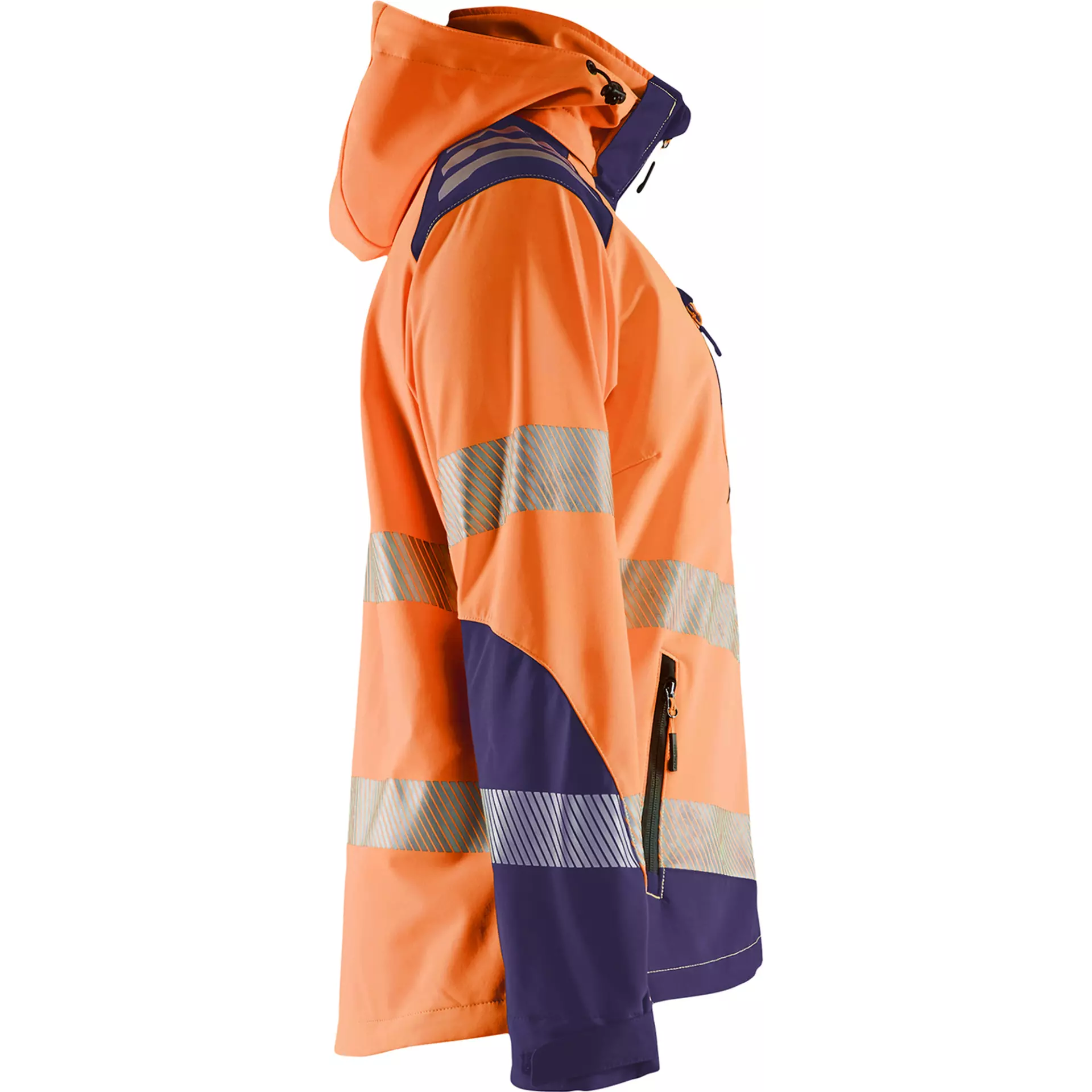 Blaklader 479125135389, High Vis Damen Softshell Jacke, Orange/Marineblau, image 2