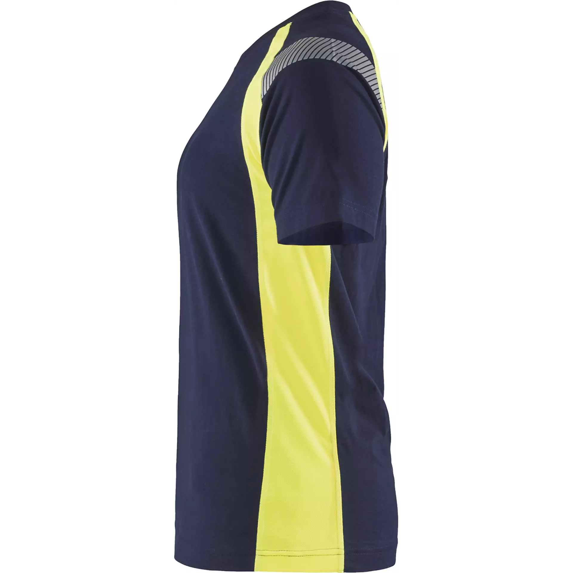 Blåkläder 340210308833, Women's T-Shirt, Navy Blue/Yellow, image 3