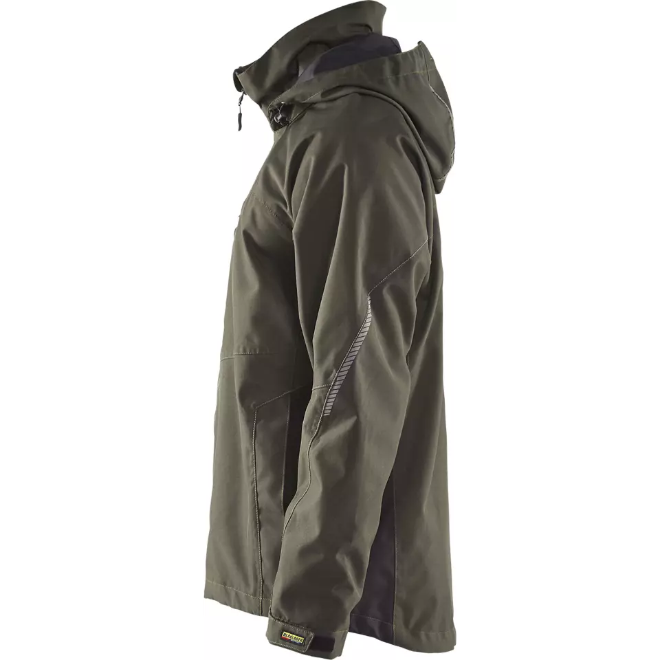 Blaklader 489019774599, Lined Lightweight Winter Jacket, Dark Olive Green/Black, image 3, gallery thumbnail