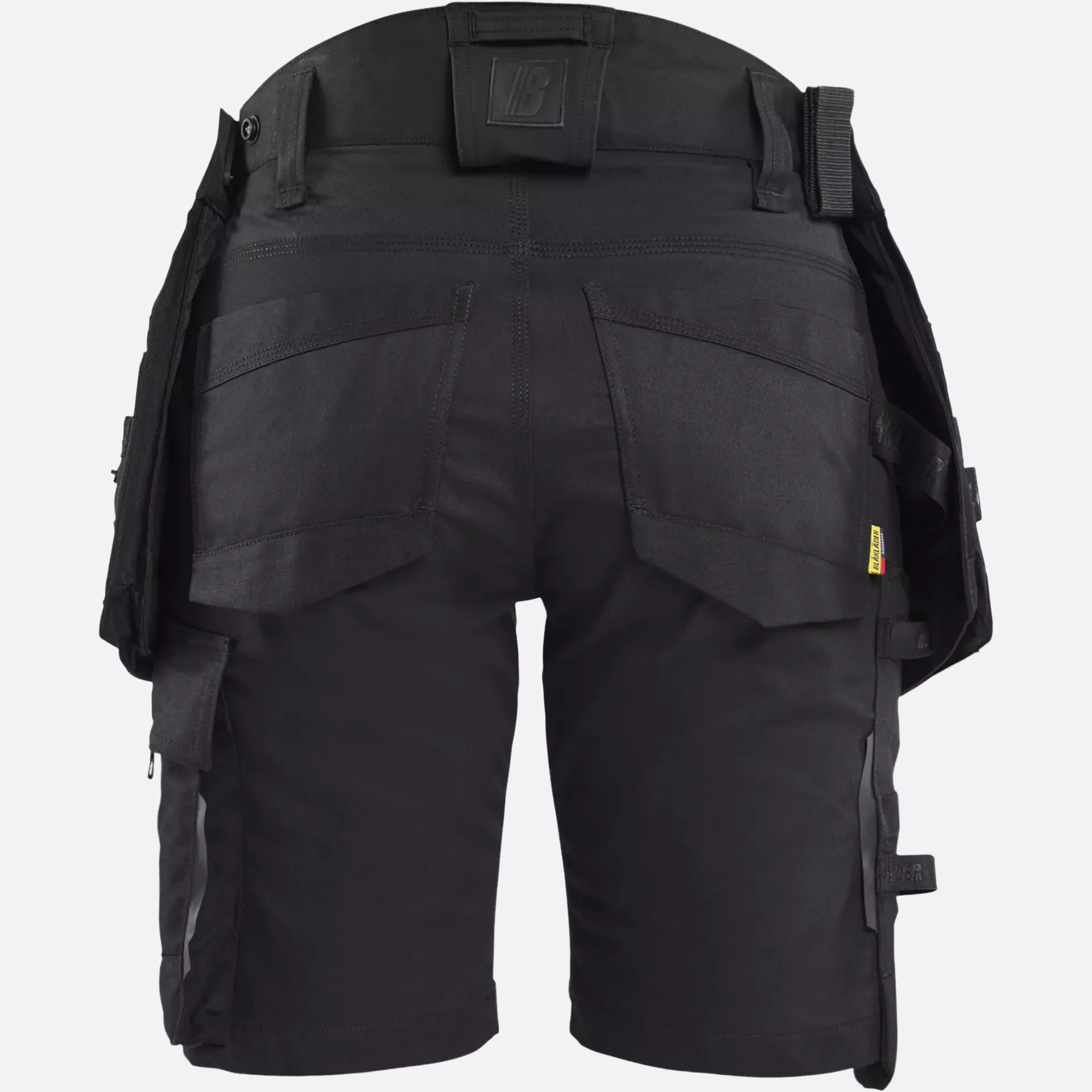 Blaklader 717511499999, STRIKER Ladies Stretch Craftsman Shorts, Black/Black, image 4