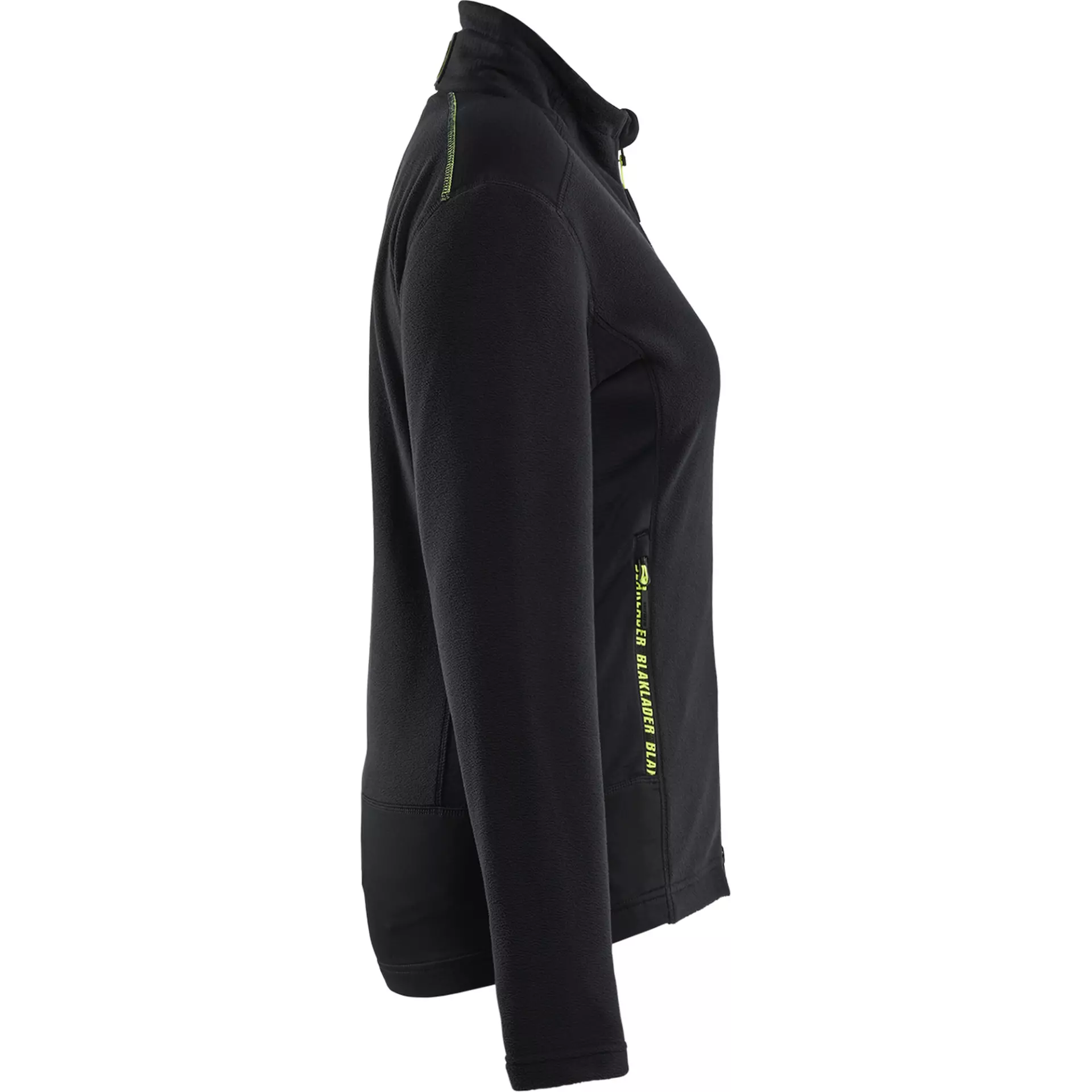 Blaklader 476610109933, Damen Microfleece-Jacke, Schwarz/Gelb, image 2