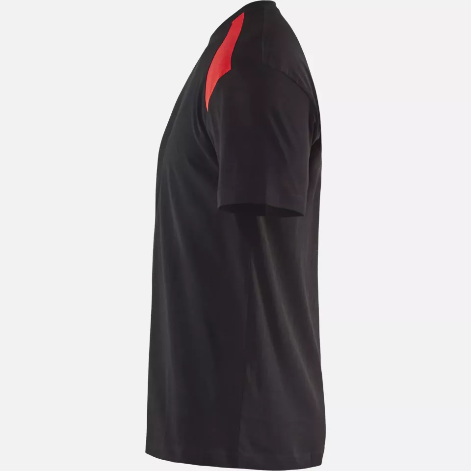 Blaklader 337910429956, T-Shirt, Schwarz/Rot, image 3, gallery thumbnail