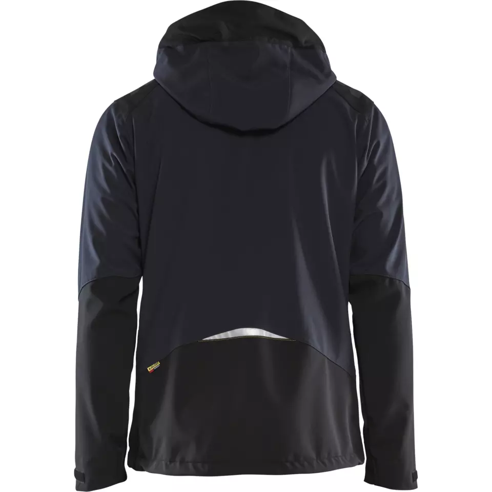 Blåkläder 474925138635, Softshell Jacket, Navy Blue/Yellow, image 4, gallery thumbnail