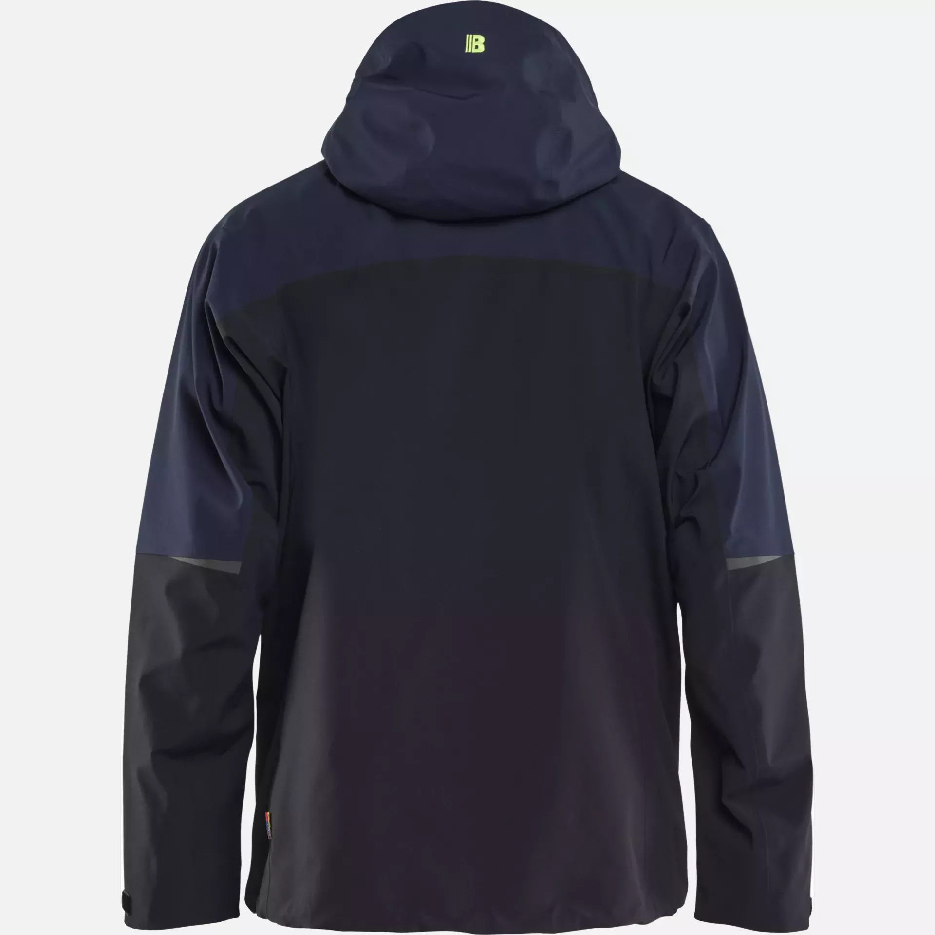 Blaklader 498019168633, Striker Shell Jacket Stretch, Dark Navy/High Vis Yellow, image 4