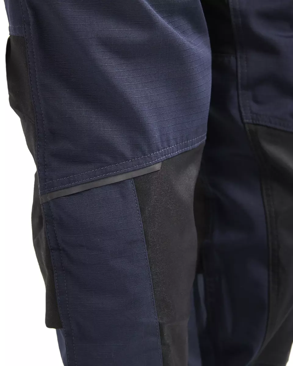Blaklader 719513308633, Women's Stretch Work Trousers, Dark Navy/Yellow, image 7, gallery thumbnail