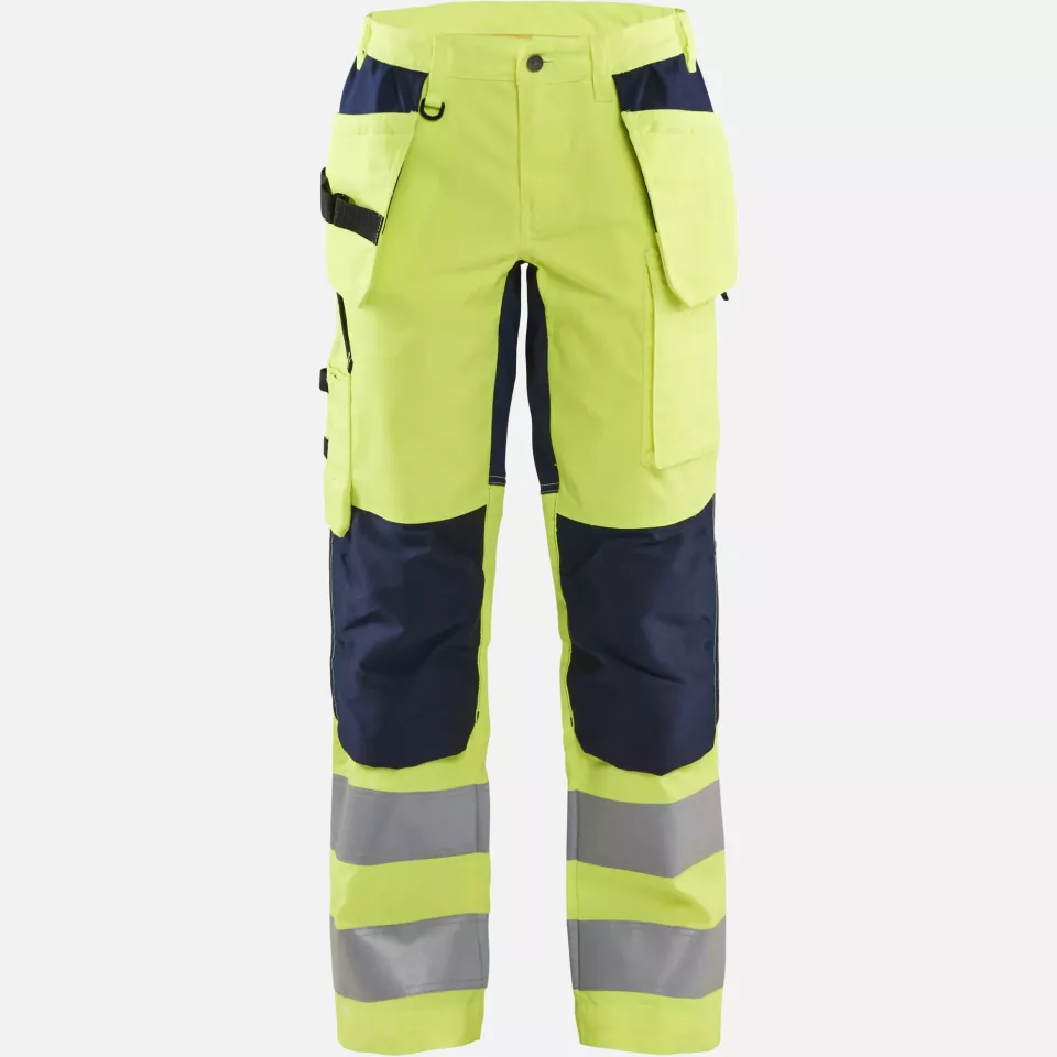 Blaklader 716318113389, High Vis Damen Stretch Arbeitshose, Gelb/Marineblau, image 1, gallery thumbnail