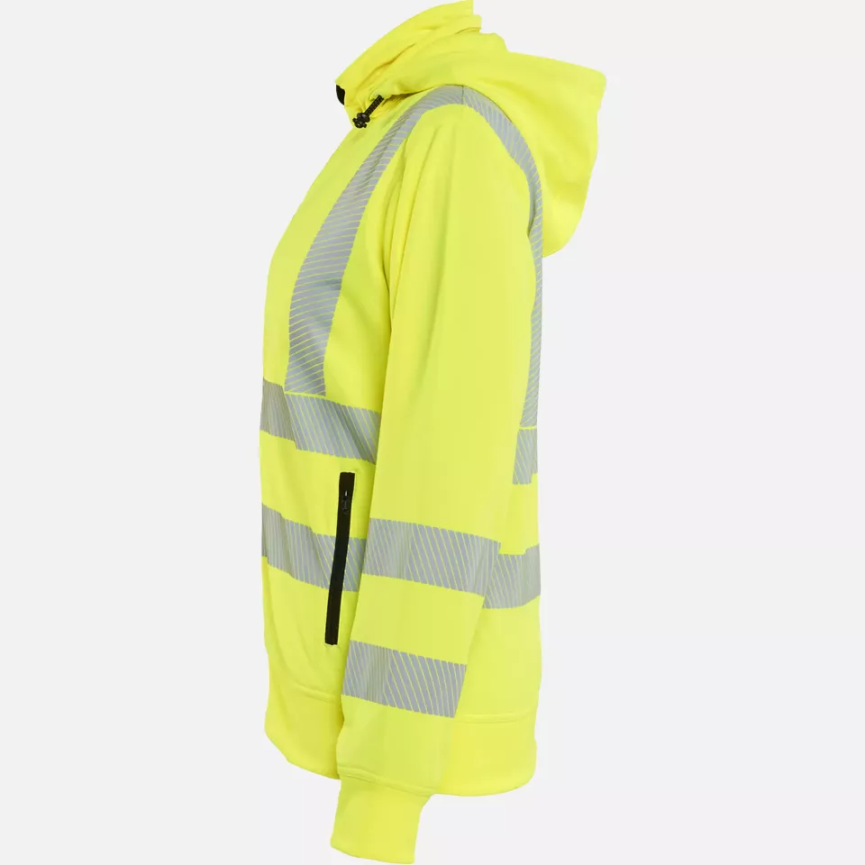Blaklader 357425383300, High Vis Damen Sweatshirt mit abnehmbarer Kapuze, Gelb, image 2, gallery thumbnail