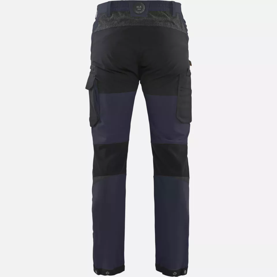 Blaklader 142216458699, 4-Wege-Service Stretch Arbeitshose, Dunkel Marineblau/Schwarz, image 4, gallery thumbnail