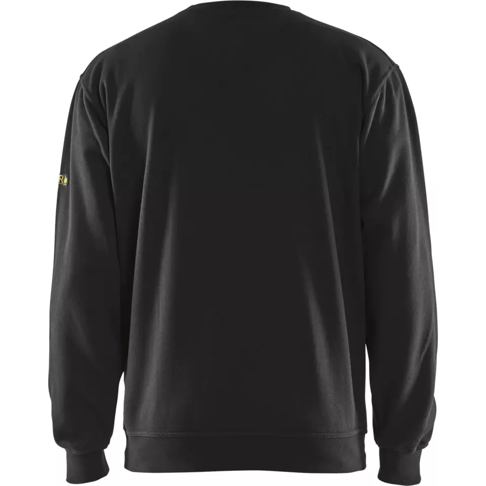 Blaklader 307417629900, Flame Retardant Sweatshirt, Black, image 4, gallery thumbnail