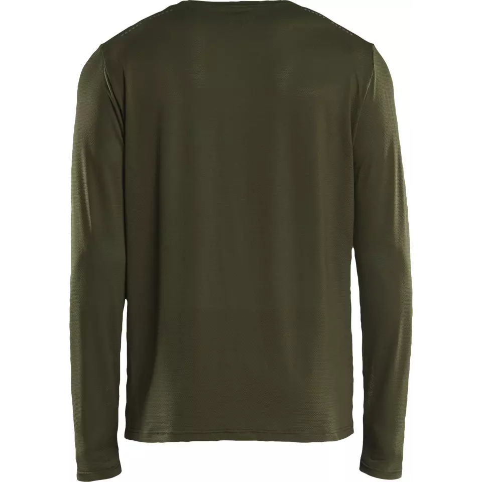 Blåkläder 342311264209, Functional UV Protection Long Sleeve Shirt, Forest Green, image 4, gallery thumbnail