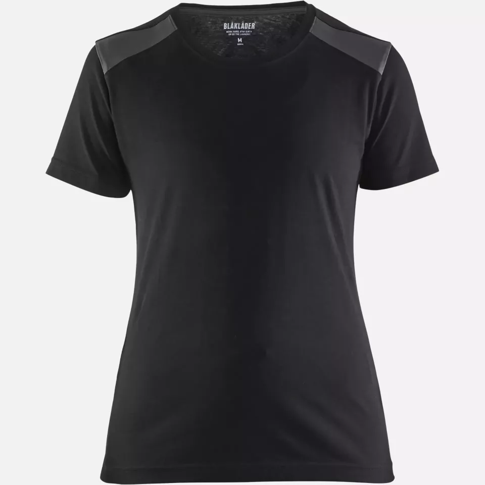 Blaklader 347910429998, Ladies T-Shirt, Black/Dark Grey, image 1, gallery thumbnail