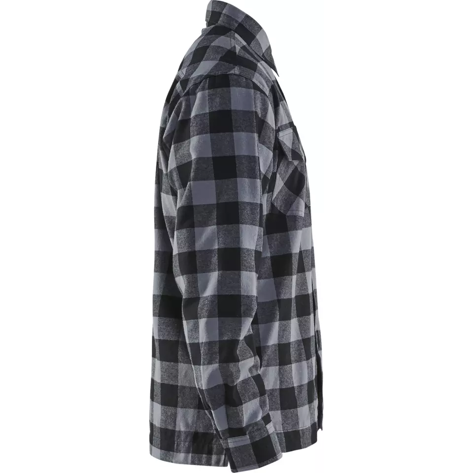 Blaklader 322511319799, Lined Flannel Shirt, Dark Grey/Black, image 2, gallery thumbnail