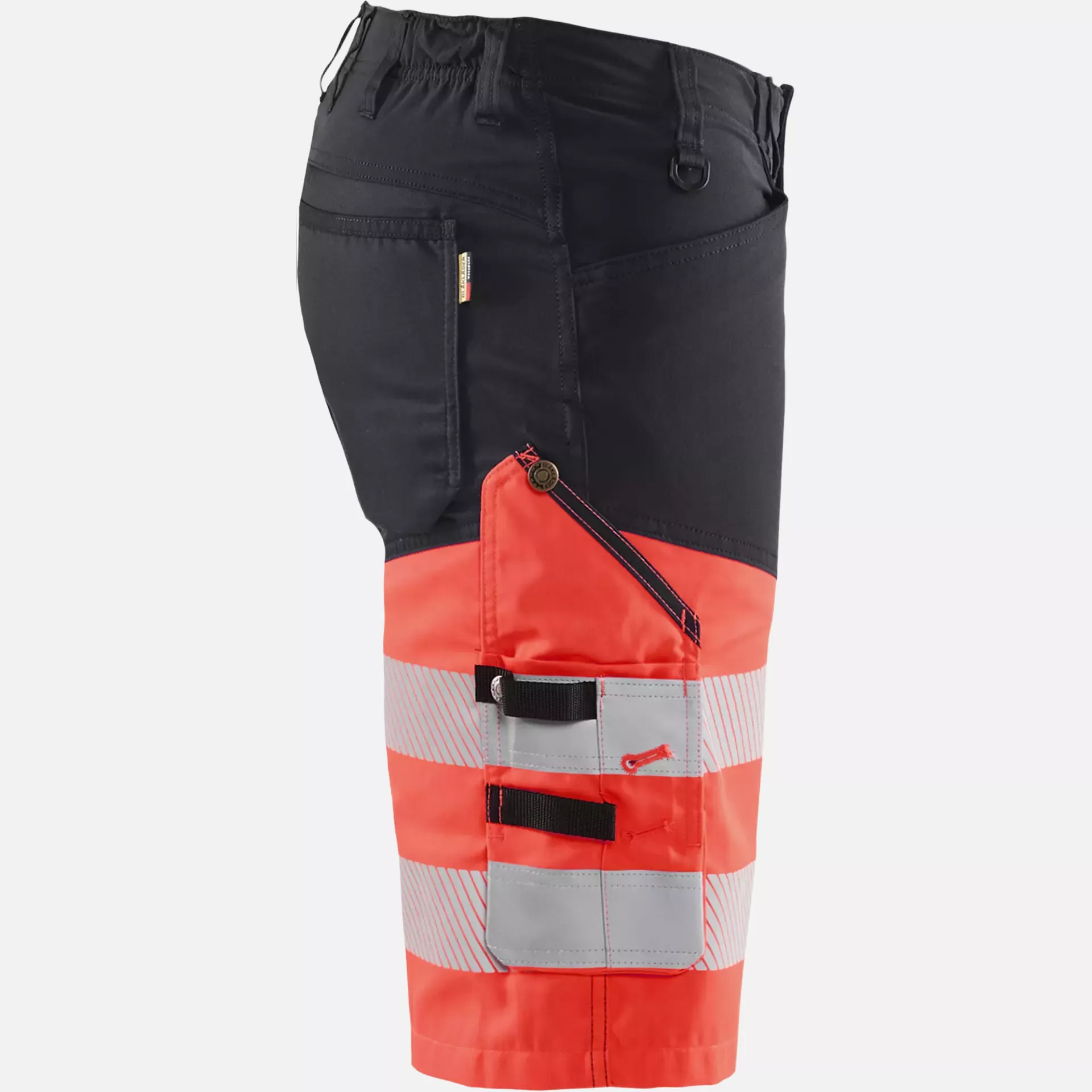 Blaklader 154118119955, High Vis Stretch Shorts, Black/High Vis Red, image 2