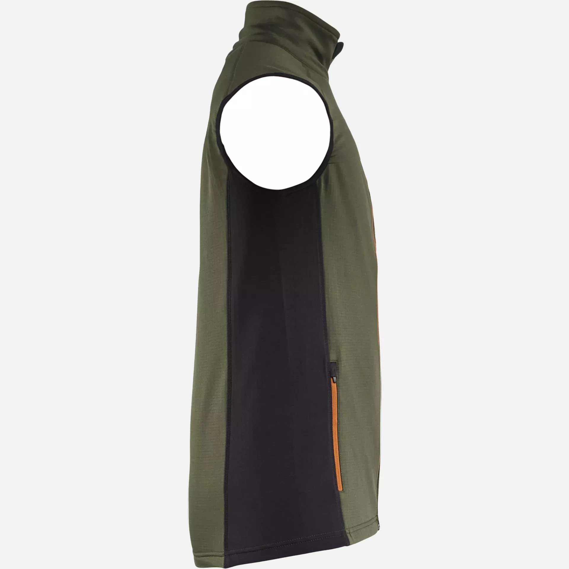 Blaklader 473625394240, STRIKER Fleece Vest, Forest Green/Rust, image 2