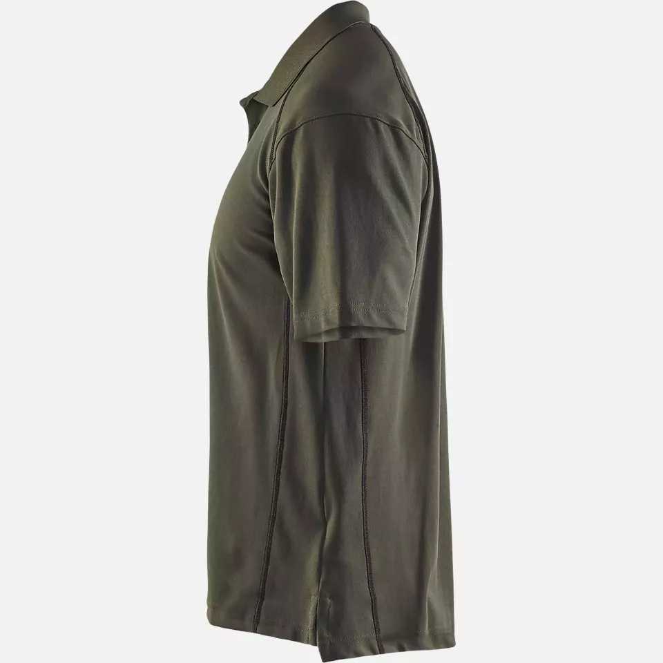Blaklader 332610514600, UV Protection Polo Shirt, Army Green, image 3, gallery thumbnail