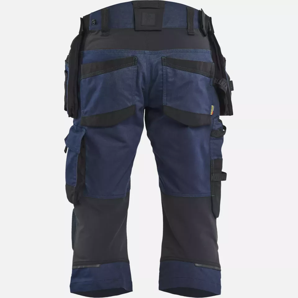 Blaklader 197711498699, STRIKER Stretch Pirate Shorts, Dark Navy/Black, image 4, gallery thumbnail