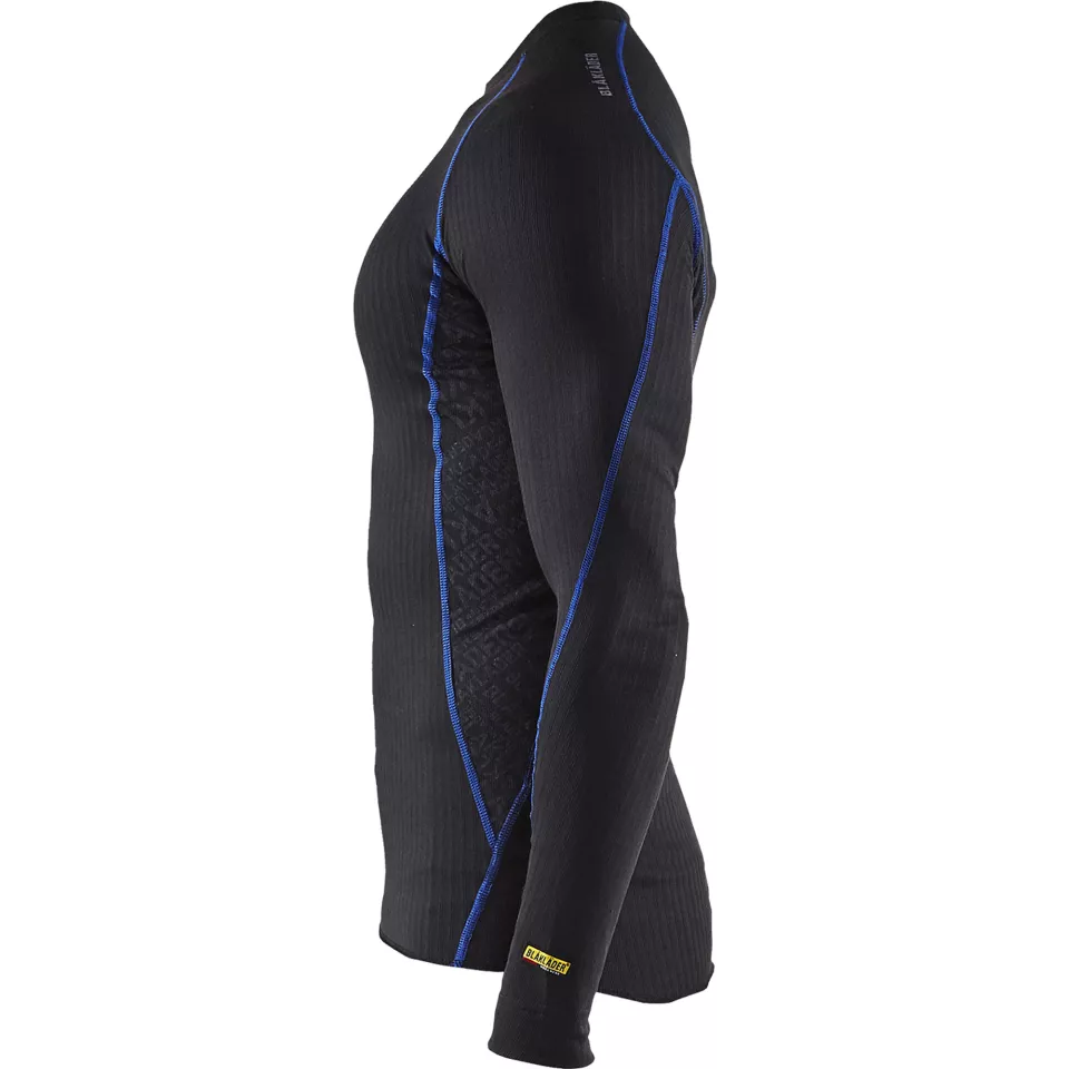 Blåkläder 470317079985, Undershirt Light, Black/Cornflower Blue, image 3, gallery thumbnail