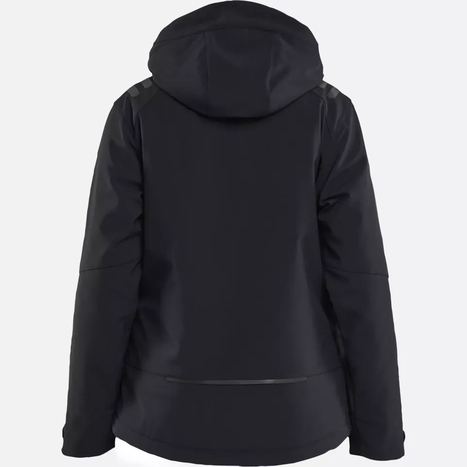 Blaklader 475125139999, Women's Lightly Lined Softshell Winter Jacket, Black, image 4, gallery thumbnail