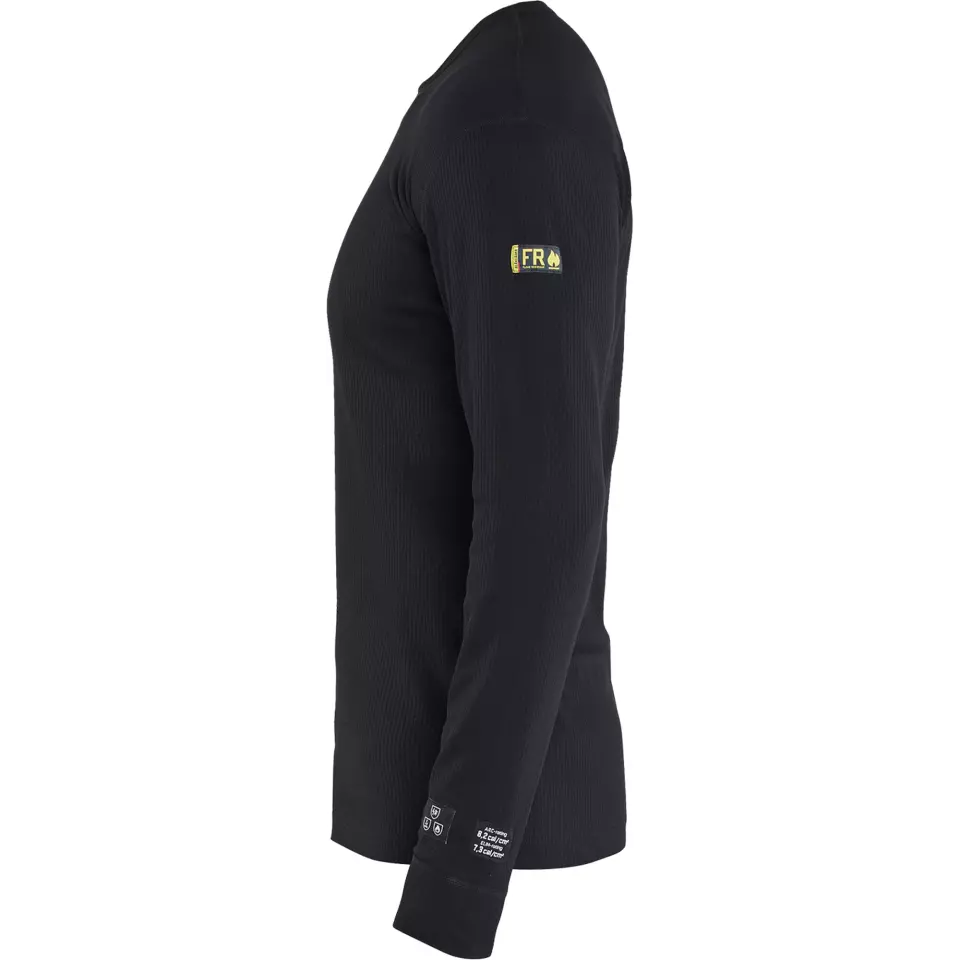 Blåkläder 349817649900, Flame Retardant Undershirt, Black, image 3, gallery thumbnail