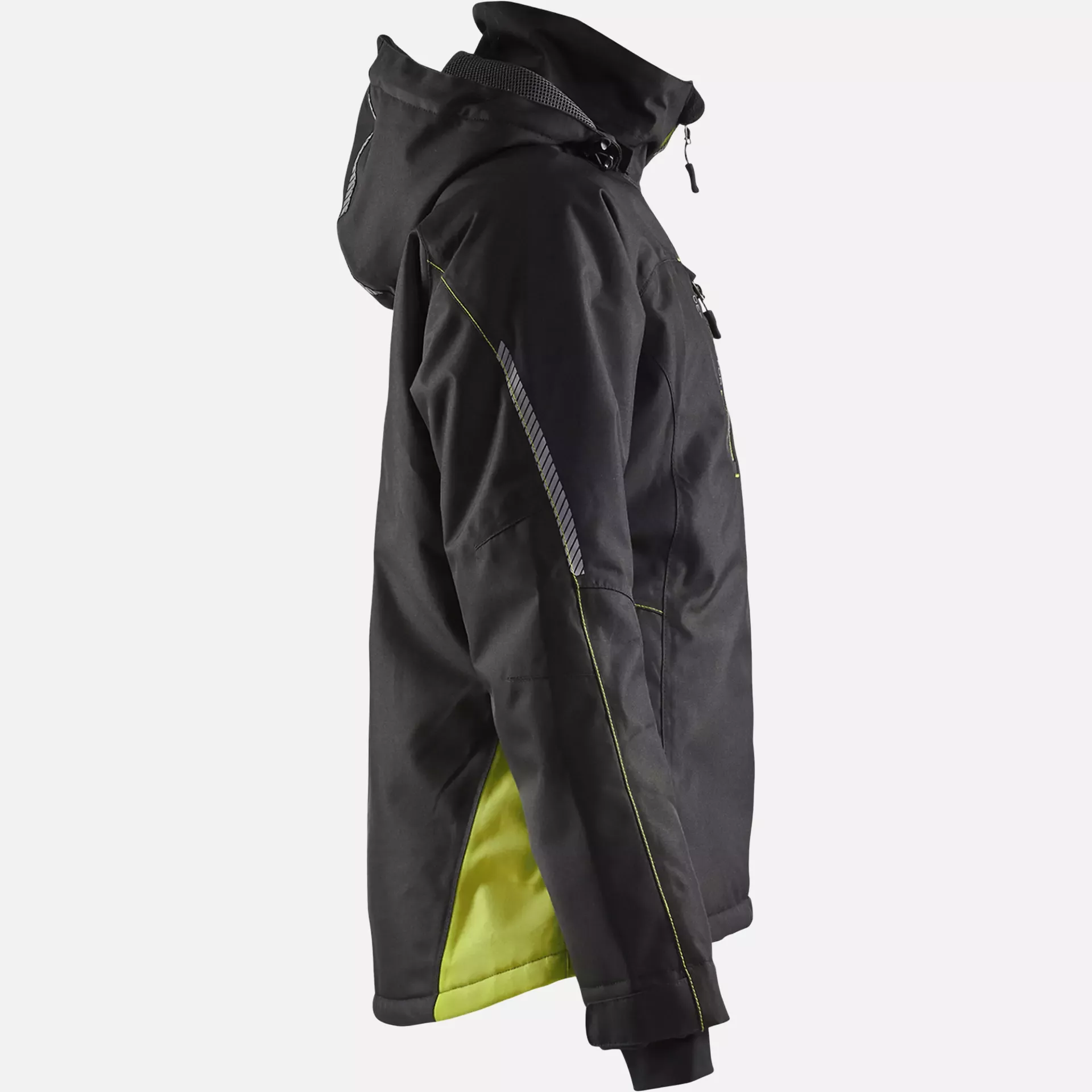 Blaklader 497219779933, Women's Lined Lightweight Winter Jacket, Black/Yellow, image 2