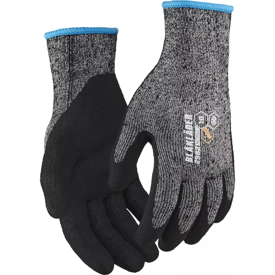 Blåkläder 298214079900, Nitrile Dipped Lined Cut Protection Glove C, Black, image 1, gallery thumbnail