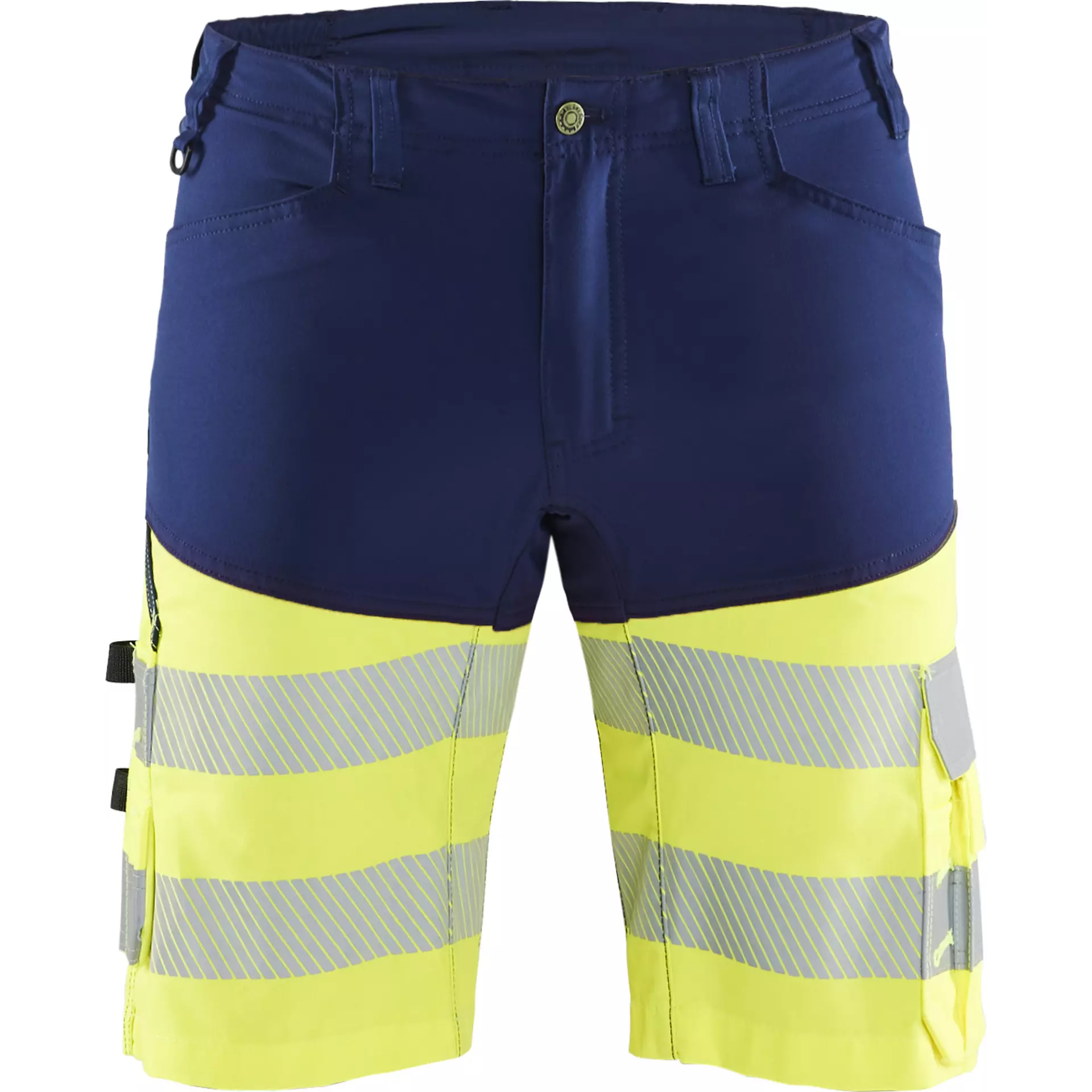 Blaklader 154118118933, High Vis Stretch Shorts, Navy Blue/ Yellow