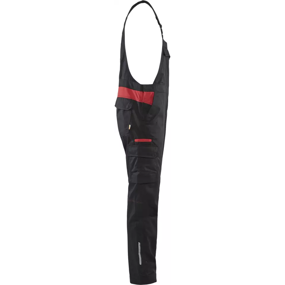 Blaklader 264418329956, Industry Bib and Brace, Black/Red, image 2, gallery thumbnail