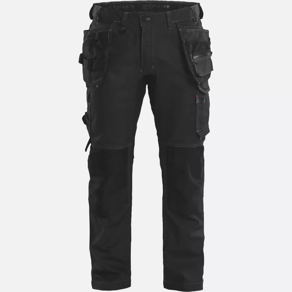 Blaklader 175011419900, Stretch Denim Craftsman Work Trousers, Black, image 1, gallery thumbnail